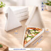 กล่องพิซซ่าสามเหลี่ยม สีขาว 21.7 x 15 x 3.5 ซม.