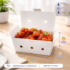 กล่องไก่ทอด สีขาว บรรจุ 13-15 ชิ้น (Size M) ขนาดเดียวกับ กล่องไก่ทอดบอนชอน