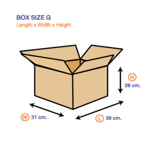 กล่องไปรษณีย์ G ขนาด 36 x 31 x 26 ซม.