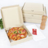 กล่องพิซซ่า ขนาด 6 นิ้ว 17 x 17 x 3.7 cm.