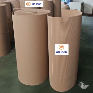 กระดาษลูกฟูกม้วน 2 ชั้น หน้ากว้าง 48 นิ้ว นน. 40 กก.