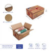 กล่องเบอร์ 00 (AAA) 14x9.75x6 cm (ยxกxส) สีน้ำตาลธรรมชาติ(KT)