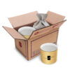 กล่องเบอร์ 0+4 17x11x10 cm (ยxกxส) สีน้ำตาลธรรมชาติ(KT)