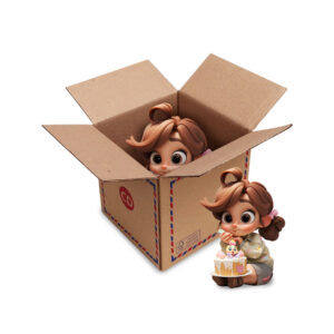 กล่องเบอร์ CD 15x15x15 cm (ยxกxส) สีน้ำตาลธรรมชาติ(KT)