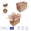 กล่องเบอร์ D+11 35x22x25 cm (ยxกxส) สีน้ำตาลธรรมชาติ(KT)