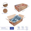 กล่องเบอร์ D7 35x22x9 cm (ยxกxส) สีน้ำตาลธรรมชาติ(KT)