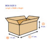 กล่องไปรษณีย์ 0 ขนาด 17 x 11 x 6 ซม.