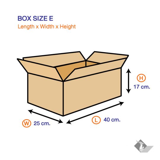 กล่องไปรษณีย์ E ขนาด 40x24x17 ซม