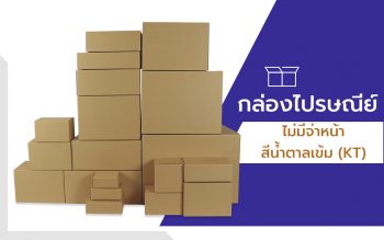 กล่องไปรษณีย์ ไม่มีจ่าหน้า สีน้ำตาลเข้ม KT