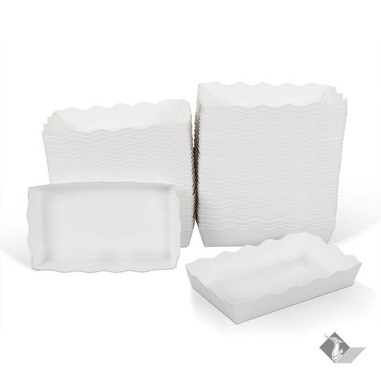 ถาดกระดาษ สีขาว ไซส์ M