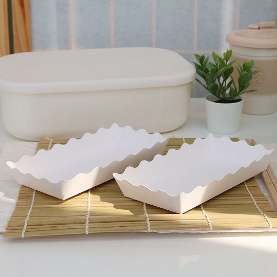 ถาดกระดาษ สีขาว ไซส์ S