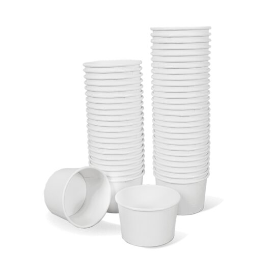 ถ้วยกระดาษ 8 ออนซ์ สีขาว