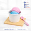 ถ้วยไอศครีม สีขาว 240 ml / 8oz (ไม่รวมฝาและช้อน)