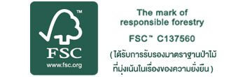 5 สัญลักษณ์ผลิตภัณฑ์รักษ์โลก-Logo FSC for Hongthai