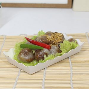 ถาดกระดาษขอบหยักสีขาว ไซส์ S