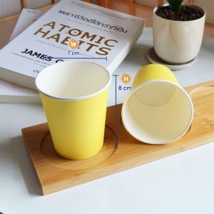 แก้วกระดาษสีเหลืองเลมอน-6-ออนซ์-ปกหงส์ไทย