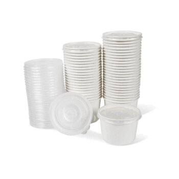ถ้วยกระดาษ + ฝาปิด สีขาว 8 ออนซ์ถ้วยกระดาษ + ฝาปิด สีขาว 8 ออนซ์