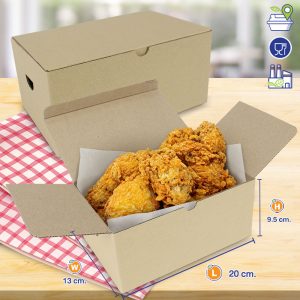 กล่องไก่ทอด (Size L) ขนาดเดียวกับกล่อง KFC ขนาดใหญ่ กล่องไก่ทอด (Size L) ขนาดเดียวกับกล่อง KFC ขนาดใหญ่