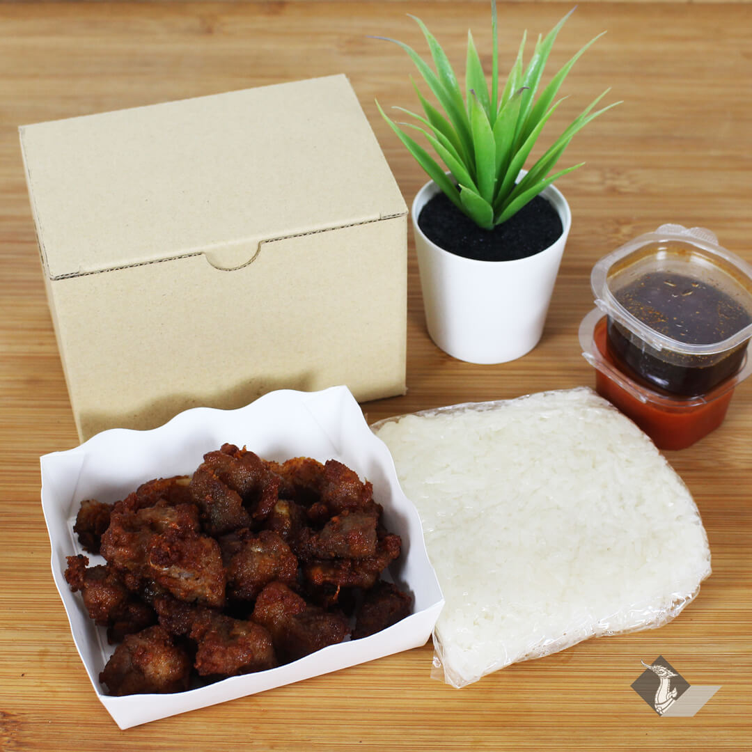 กล่องหมูทอด ขนาด 12.7x8.9x9.2 ซม.