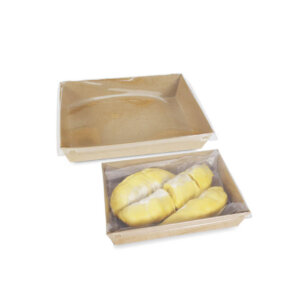 กล่องใส่ขนม กล่องซูชิ กล่องเบเกอรี่ ขนาด 1300 ml + ฝาปิด
