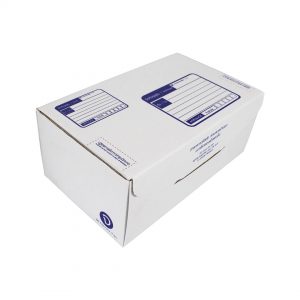 กล่องไปรษณีย์ ไดคัทสีขาว เบอร์ จ. ขนาด 40x24x17 ซม. (ยxกxส)