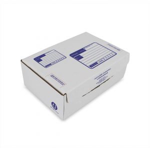 กล่องไปรษณีย์ ไดคัทสีขาว เบอร์ ข. ขนาด 25x17x9 ซม. (ยxกxส)