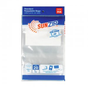บรรจุภัณฑ์พลาสติก ถุงซิปล็อค Sunzip H4