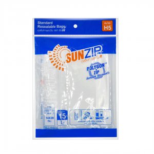 บรรจุภัณฑ์พลาสติก ถุงซิปล็อค Sunzip H5