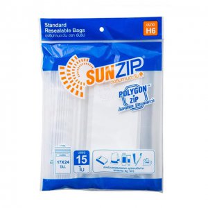 บรรจุภัณฑ์พลาสติก ถุงซิปล็อค Sunzip H6