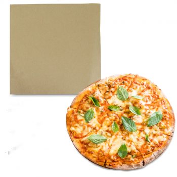กระดาษรองอาหาร สีน้ำตาลธรรมชาติ 12x12 นิ้ว