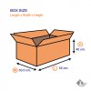 กล่องกระดาษลูกฟูก ขนาด 52x50.5x40 cm