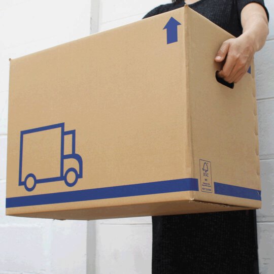 กล่องขนของ กล่องย้ายบ้าน 55.4c32.5x40.9 ซม.