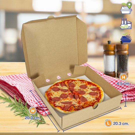 กล่องพิซซ่า 8 นิ้ว หงส์ไทย