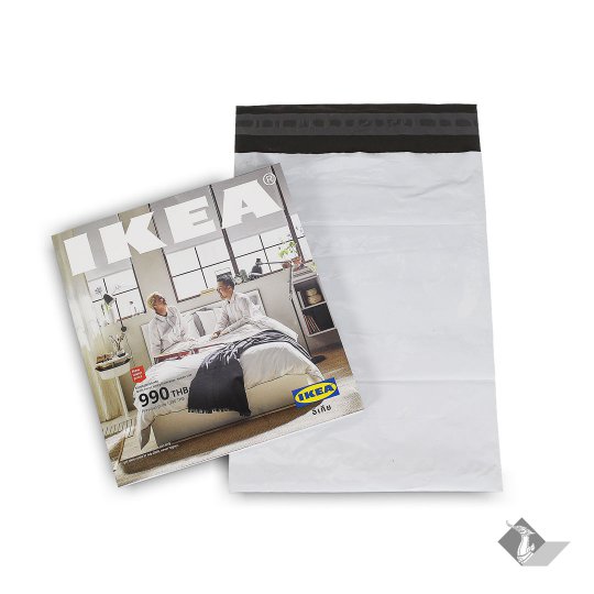 ซองไปรษณีย์พลาสติก สีขาว ขนาด 20x30 ซม.