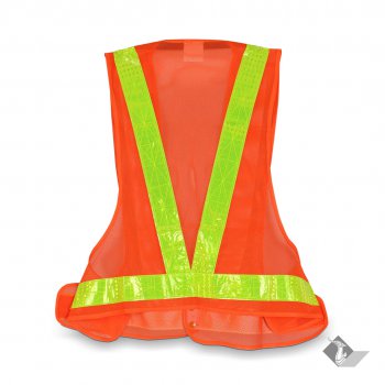 เสื้อสะท้อนแสง สีเขียว-ส้ม