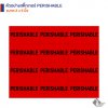สติ๊กเกอร์คำเตือน PERISHABLE 3X5 นิ้ว
