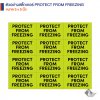 สติ๊กเกอร์คำเตือน PROTECT FROM FREEZING 3X5 นิ้ว