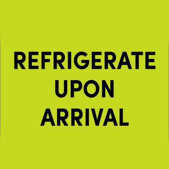 สติ๊กเกอร์คำเตือน PROTECT FROM FREEZING 3X5 นิ้ว