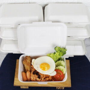 กล่องข้าวกระดาษใส่อาหาร 600 ml