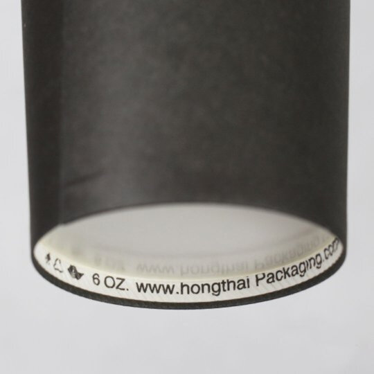 แก้วกระดาษ สีดำ 6 ออนซ์