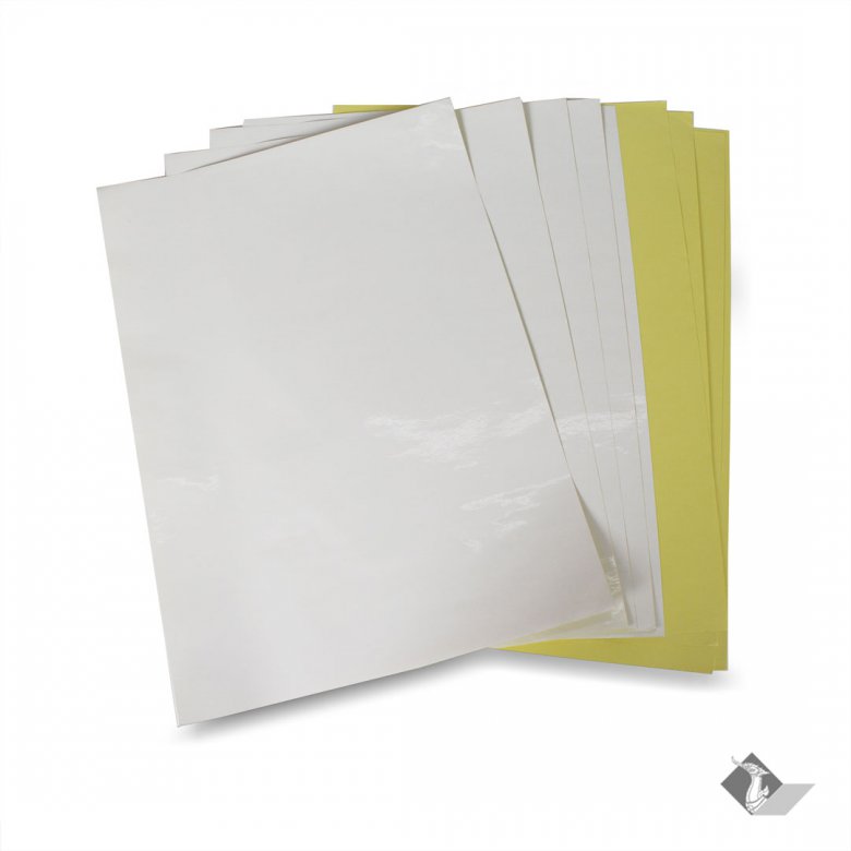 สติ๊กเกอร์ A3 สีขาวเงา