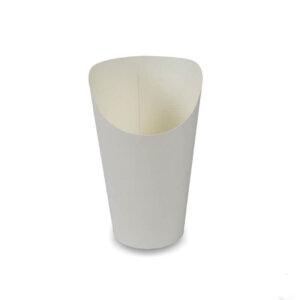 ถ้วยกระดาษใส่เฟรนฟราย นักเกต สีขาว 16 ออนซ์