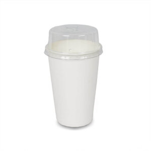 ฝาพลาสติก แบบตัด สำหรับแก้วกระดาษ 16 และ 22 ออนซ์