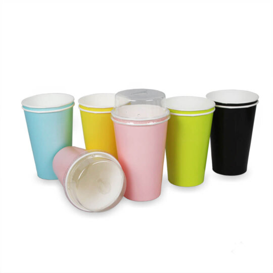 ฝาพลาสติก แบบตัด สำหรับแก้วกระดาษ 16 และ 22 ออนซ์