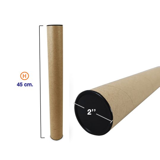 ขนาดแกนกระดาษ กระบอกโปสเตอร์พร้อมฝา 1