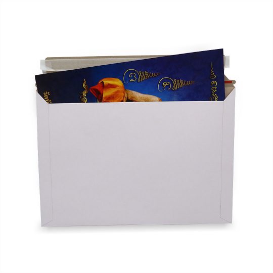 ซองจดหมายกระดาษแข็งสีขาว A4