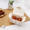 บรรจุภัณฑ์ใส่อาหาร กล่องไก่ทอดบอนชอน-สีขาว-3-ชิ้น-(Size-xS)-2