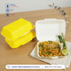 กล่องข้าว ใส่อาหารปลอดภัย สีเหลือง 725 ml.