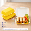กล่องข้าว ใส่อาหารปลอดภัย สีเหลือง 725 ml.