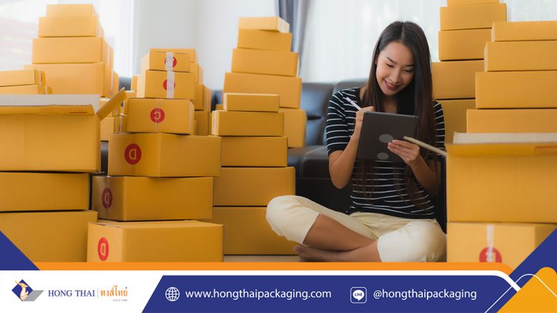 ขนาดกล่องไปรษณีย์ฝาชน